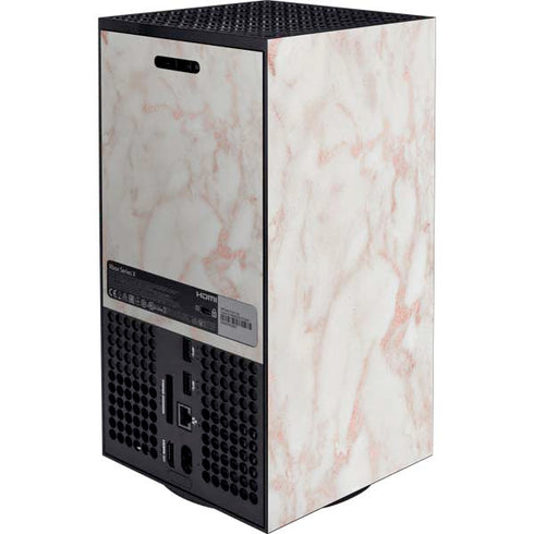 Rose Gold Marble Xbox Series X Bundle Skin